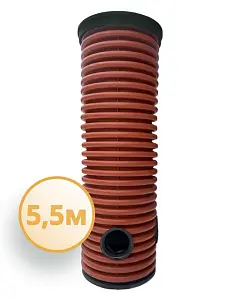 Дренажный колодец d368 h5500 с зеленой крышкой (отводы 110 мм) 0